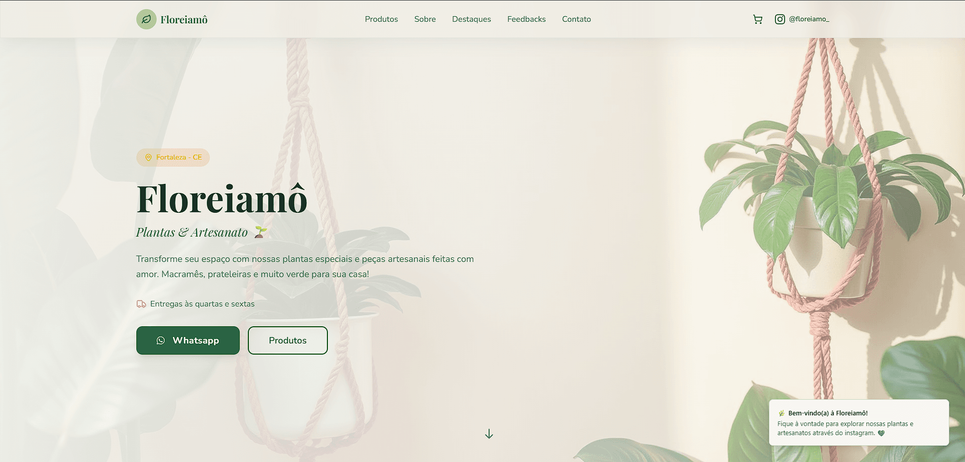 Floreiamô — Plant & Macramé Store